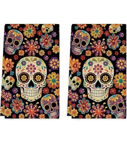 PENDLETON Sugar Skulls Spa Towel Amazon.com: Day of The Dead Sugar